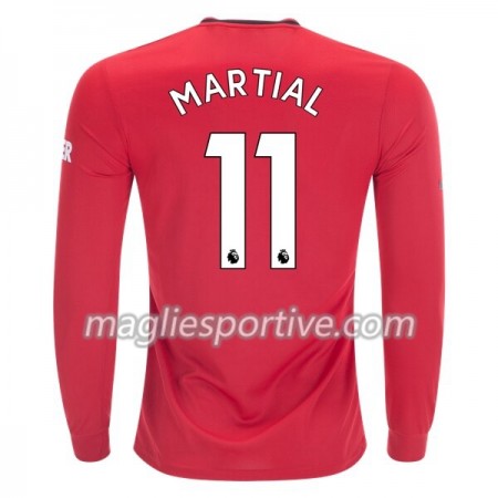 Completo Calcio Manchester United Anthony Martial 11 Divisa Prima 2019/2020 ML